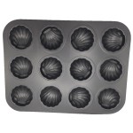 Baking tray, 12 muffins, shell type